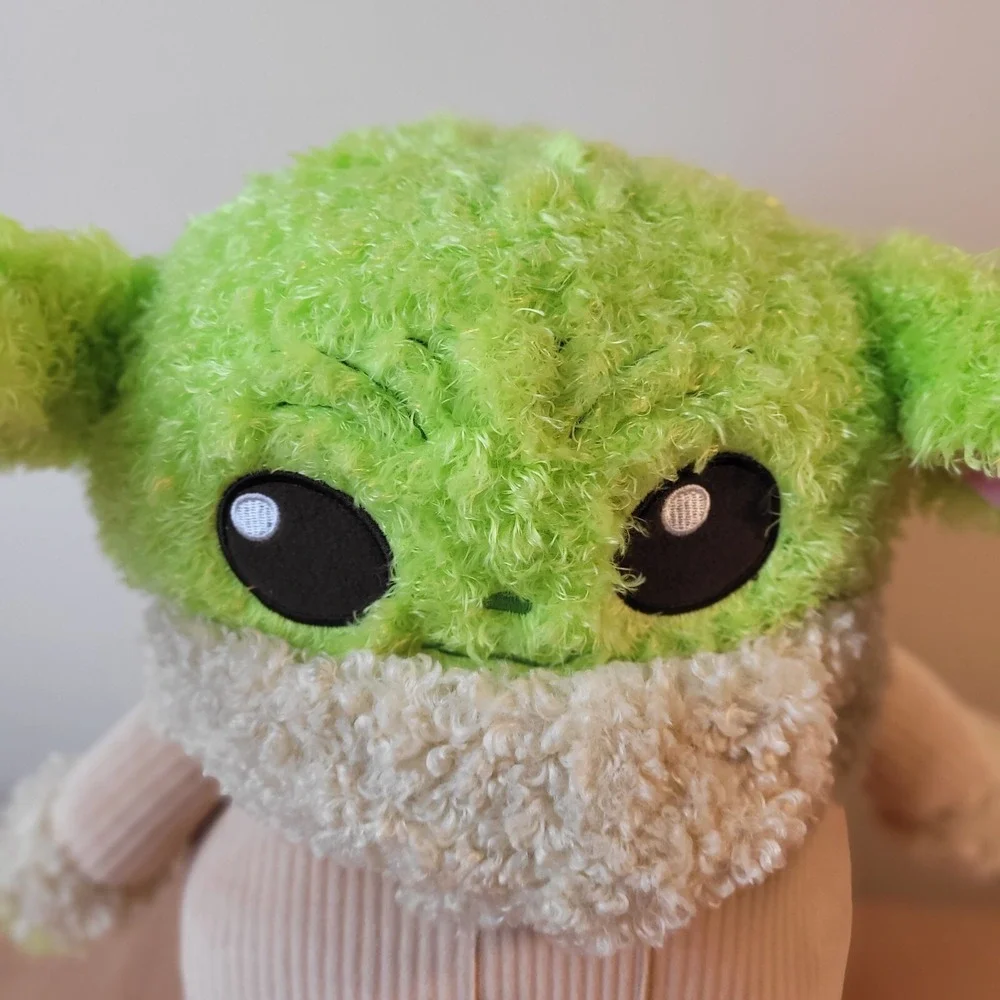 Grogu Plush Talking Baby Yoda Mandalorian Star Wars Pillow Squishy Soft Plushie.